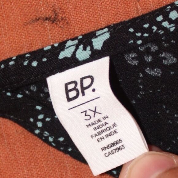 NEW BP Black Print Mini Dress Women 3X - Picture 11 of 14